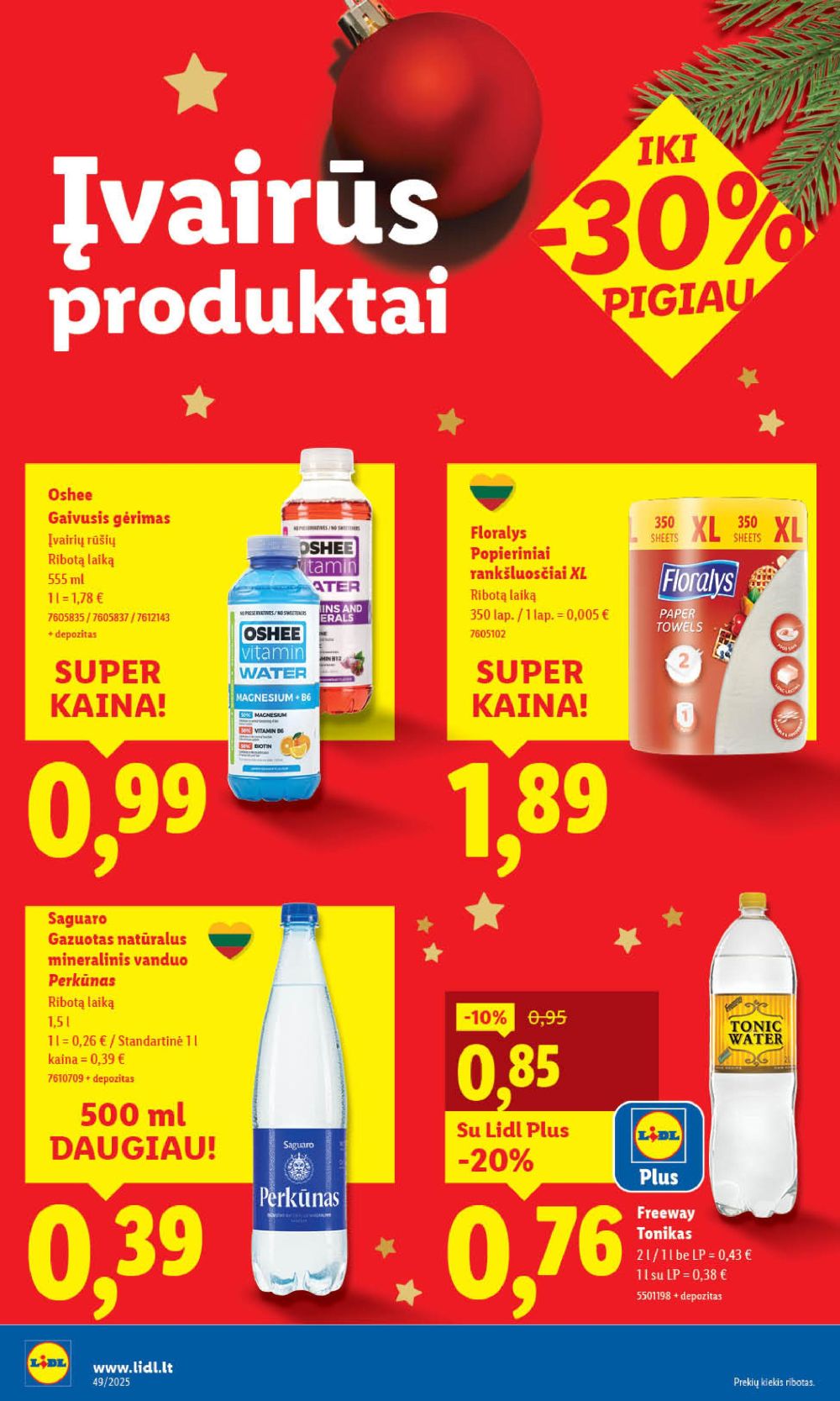 LIDL - Maisto prekių pasiūlymai (2025 12 01 - 2025 12 07) | 34