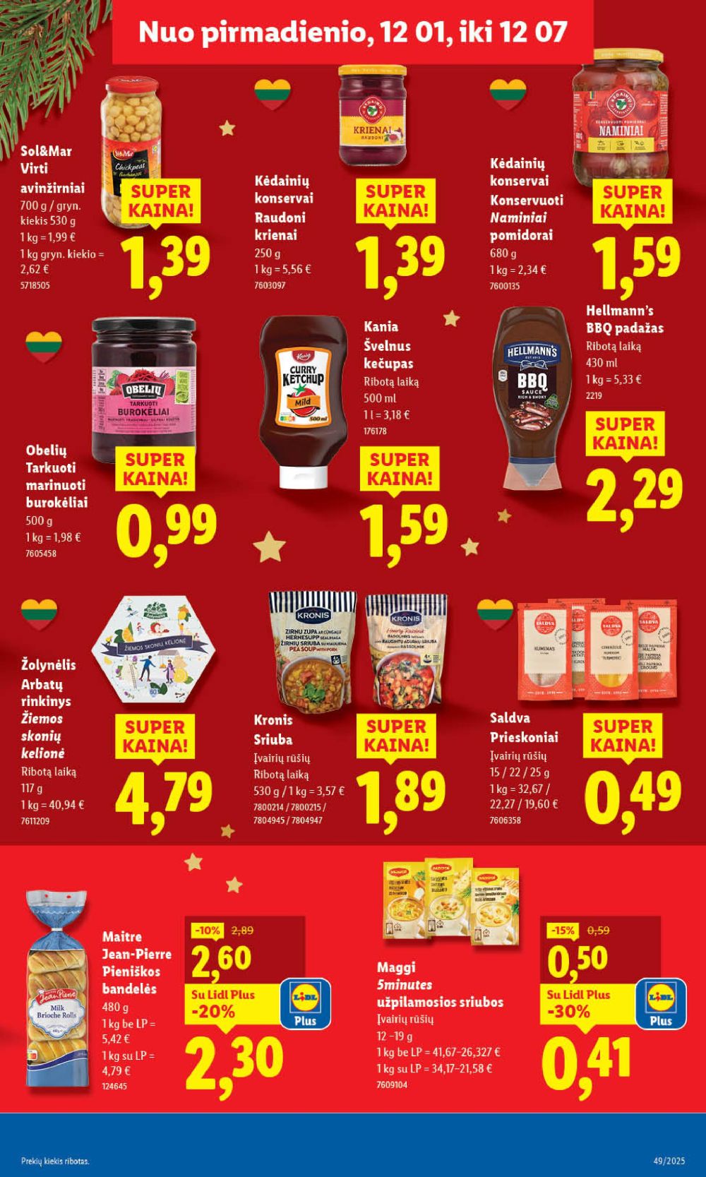 LIDL - Maisto prekių pasiūlymai (2025 12 01 - 2025 12 07) | 35
