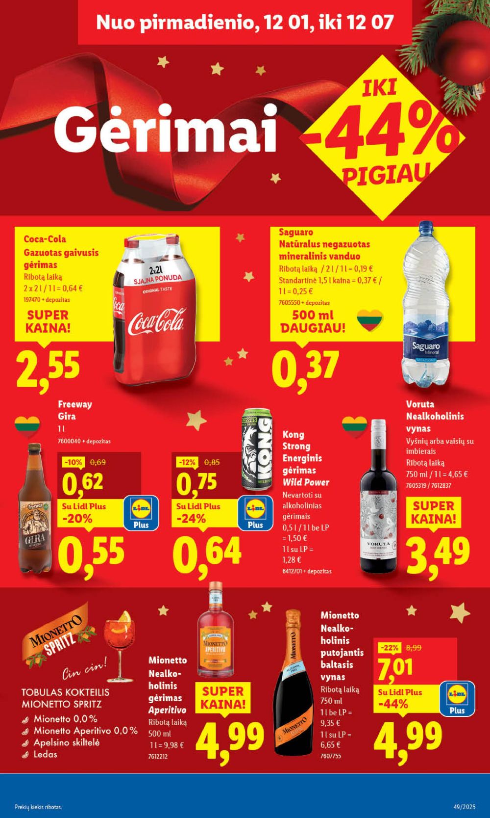 LIDL - Maisto prekių pasiūlymai (2025 12 01 - 2025 12 07) | 39