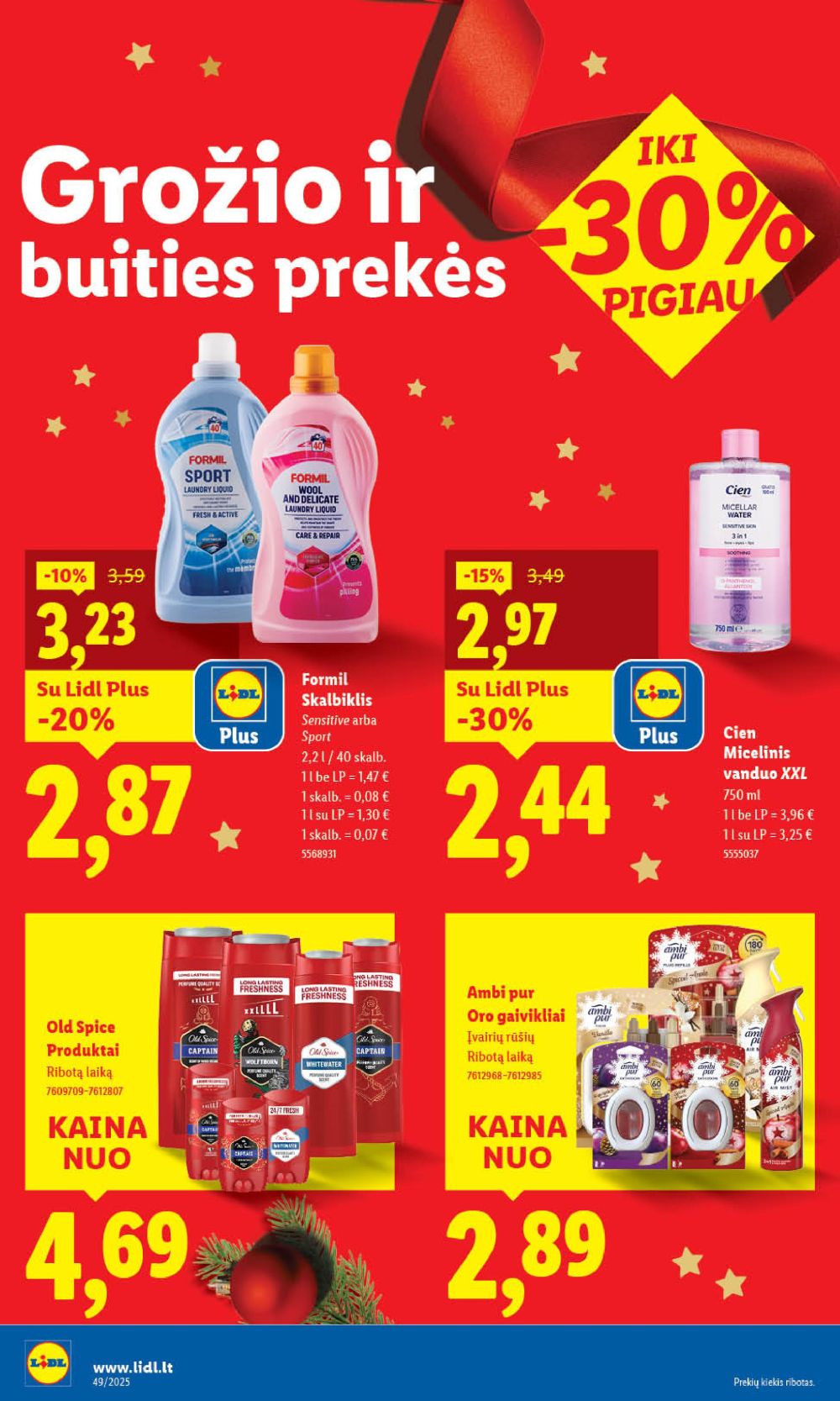 LIDL - Maisto prekių pasiūlymai (2025 12 01 - 2025 12 07) | 40