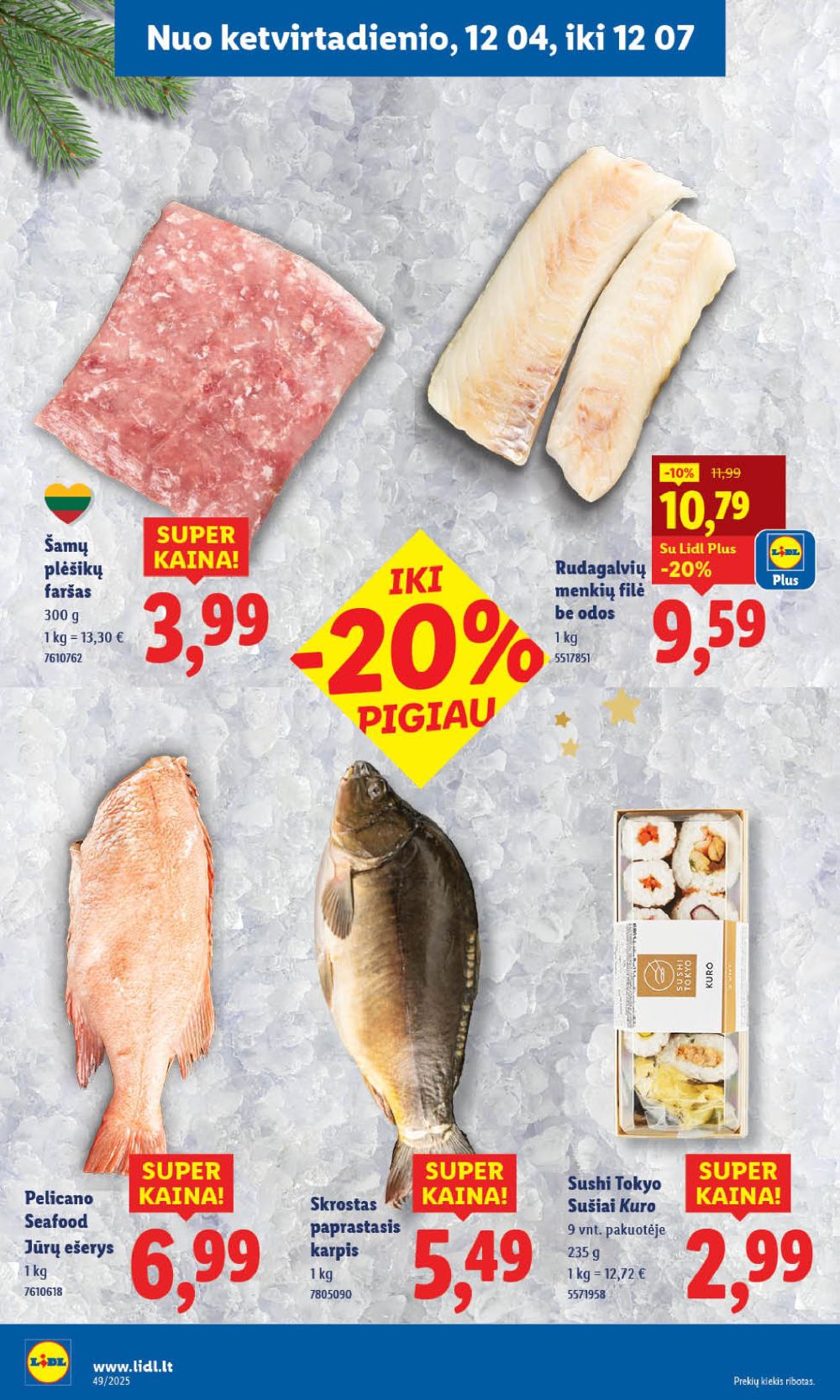 LIDL - Maisto prekių pasiūlymai (2025 12 01 - 2025 12 07) | 50