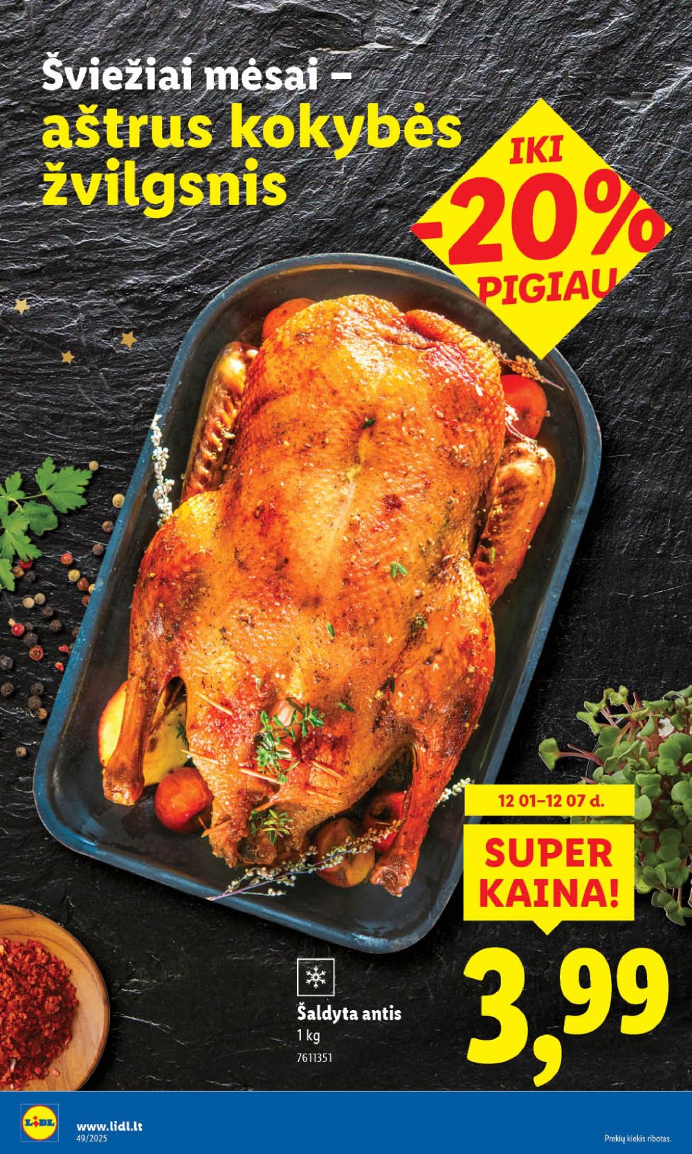 LIDL - Maisto prekių pasiūlymai (2025 12 01 - 2025 12 07) | 8