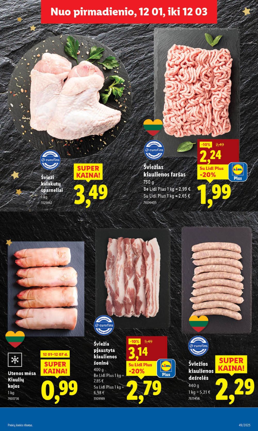 LIDL - Maisto prekių pasiūlymai (2025 12 01 - 2025 12 07) | 9