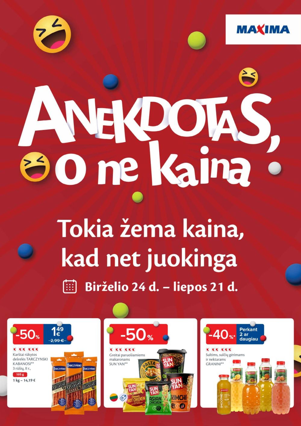 MAXIMA - Anekdotas, o ne kaina (2025 06 24 - 2025 07 21) | 1