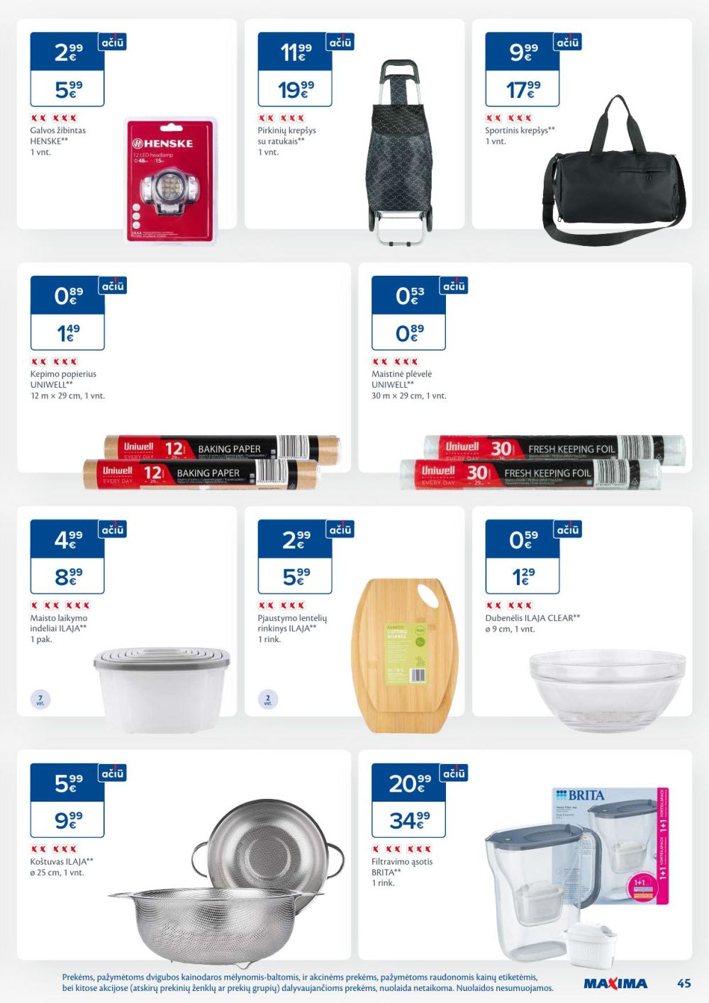 MAXIMA - Kaininis leidinys Nr.4 (2026 01 20 - 2026 01 26) | 45