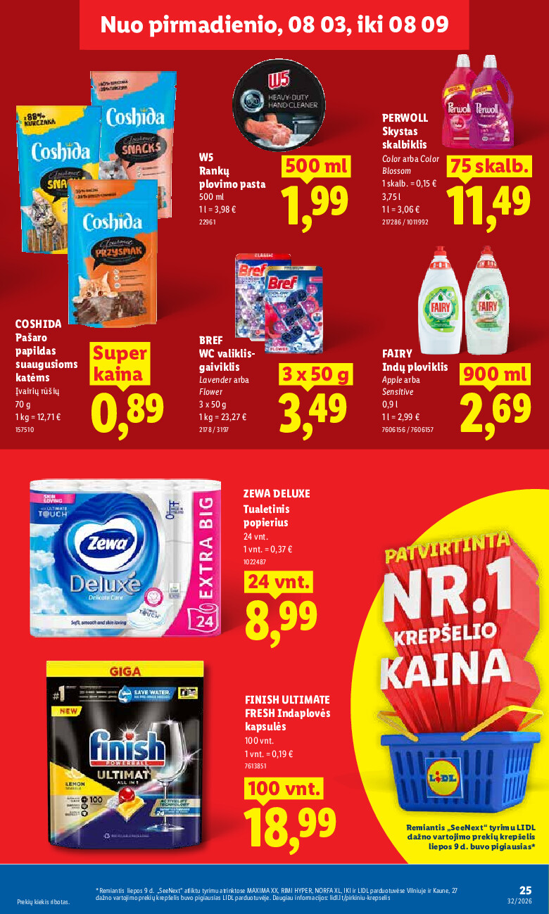 MAISTO PREKIŲ PASIŪLYMAI (2026-08-03 - 2026-08-09) | 25