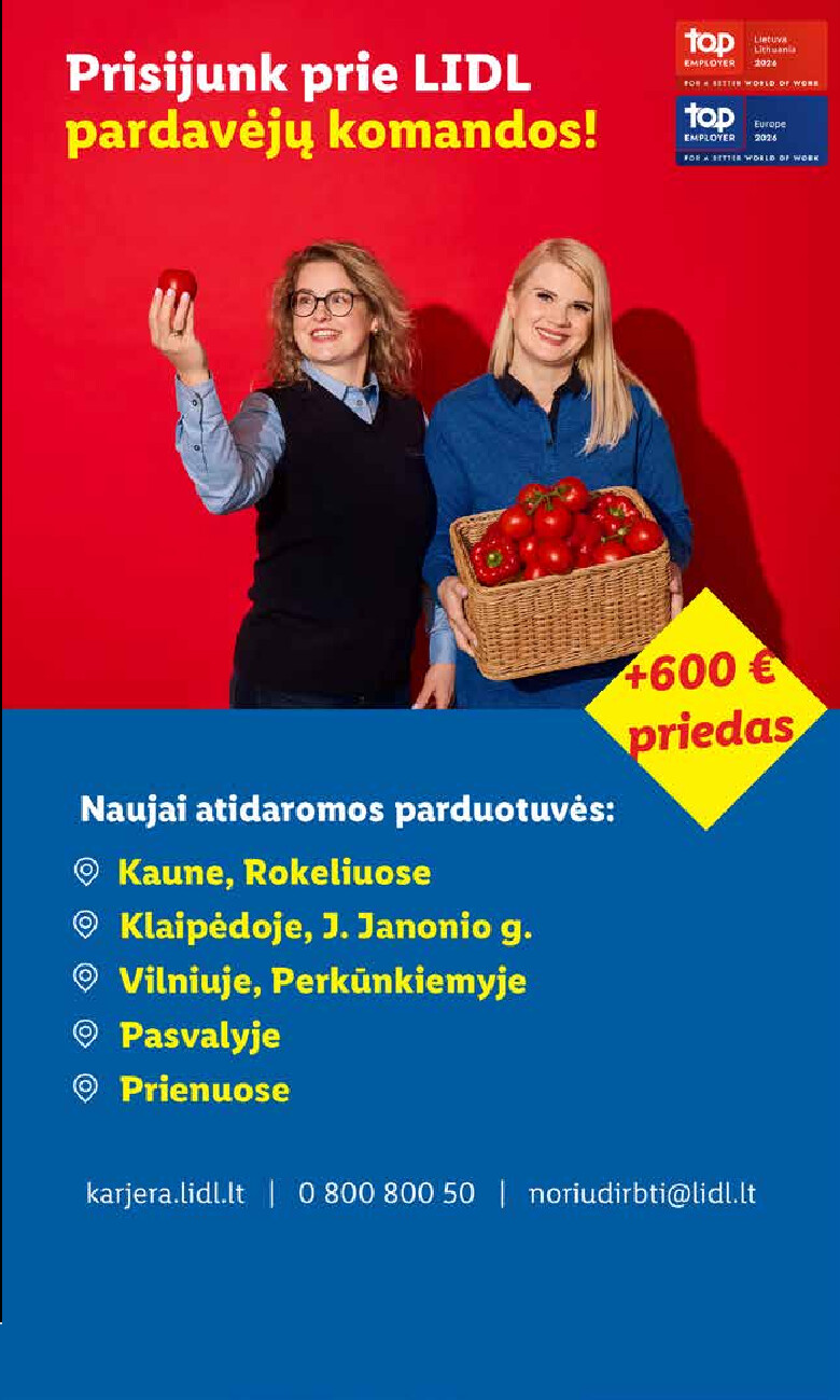 MAISTO PREKIŲ PASIŪLYMAI (2026-08-03 - 2026-08-09) | 37