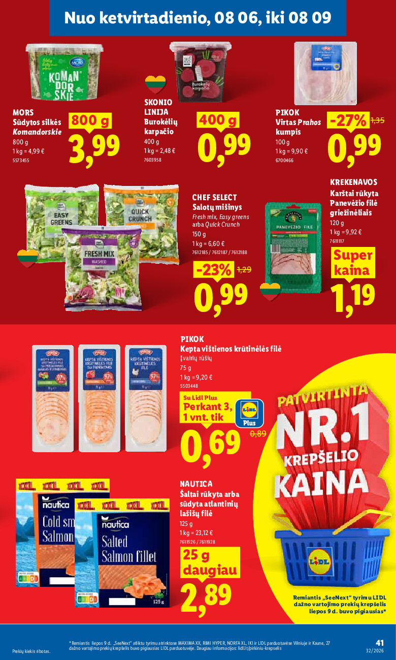 MAISTO PREKIŲ PASIŪLYMAI (2026-08-03 - 2026-08-09) | 41