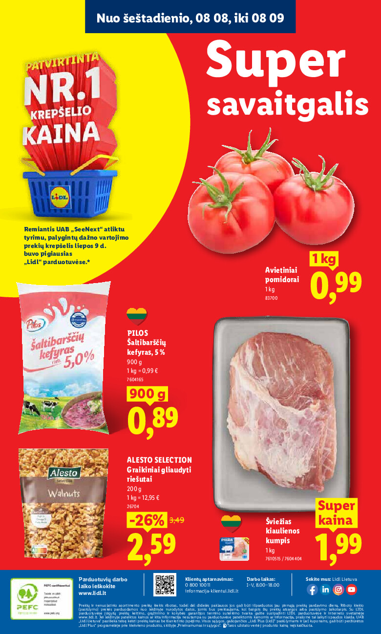 MAISTO PREKIŲ PASIŪLYMAI (2026-08-03 - 2026-08-09) | 48