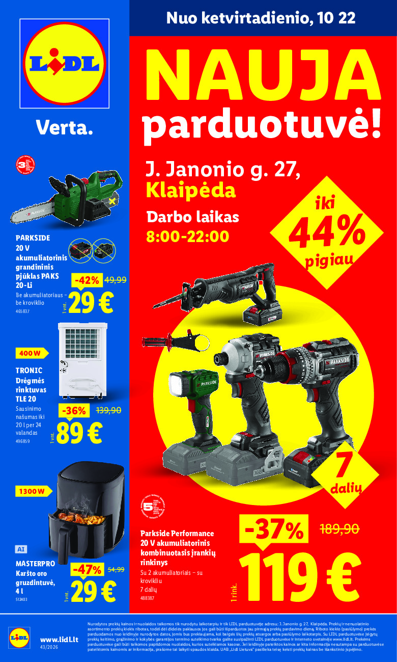 Nauja parduotuvė! (2026-10-19 - 2026-10-25) | 1