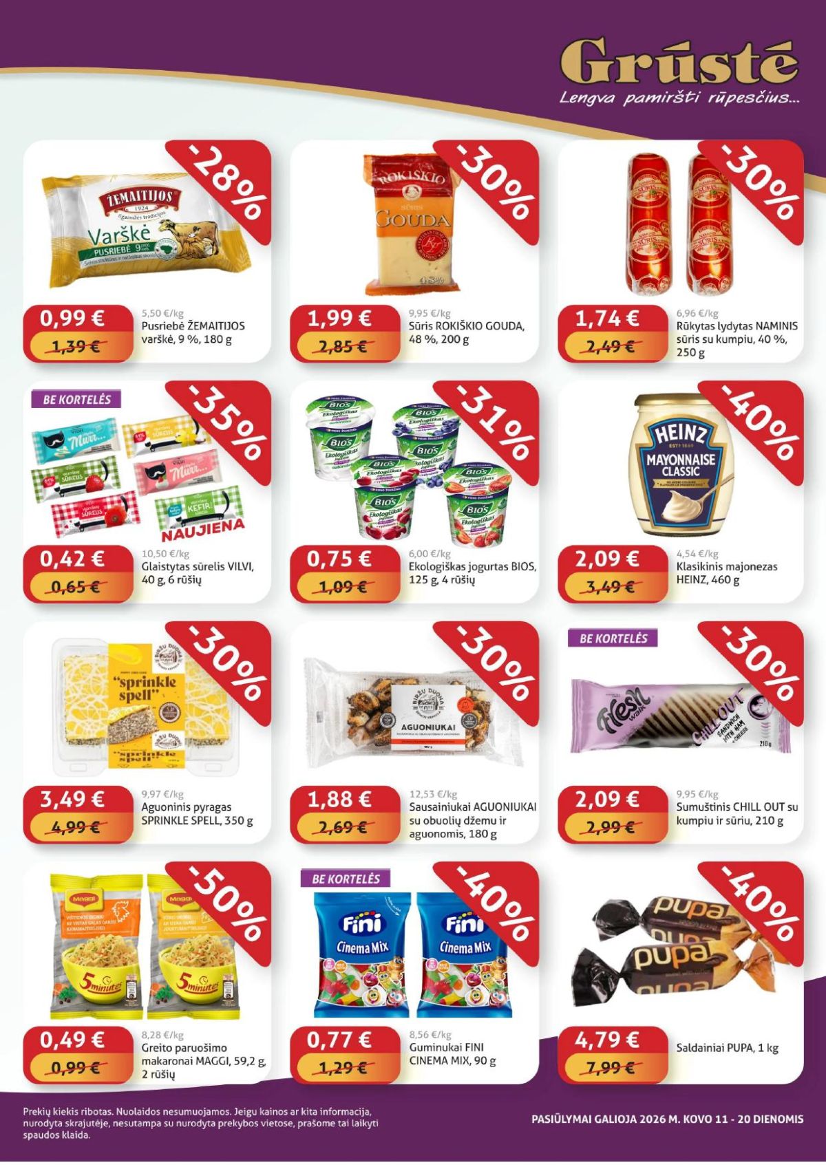 GRŪSTĖ - Ko gero pigiau nerasi (2026 03 11 - 2026 03 20) | 3