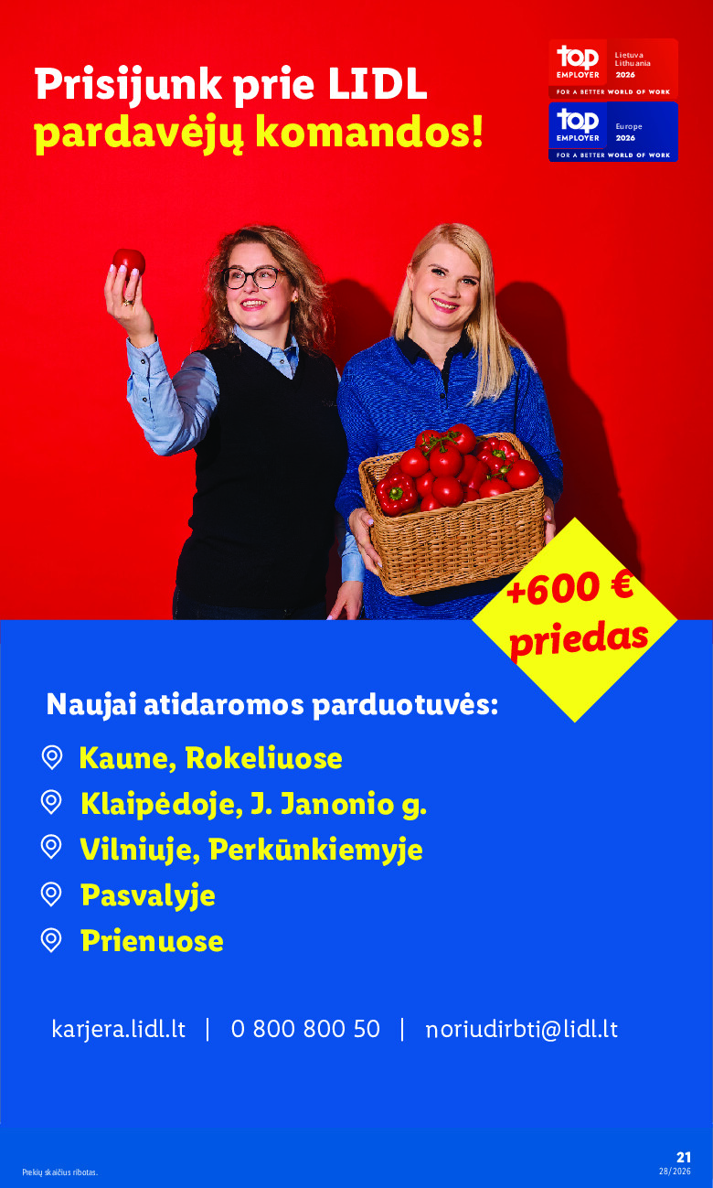 NE MAISTO PREKIŲ PASIŪLYMAI (2026-07-06 - 2026-07-12) | 21