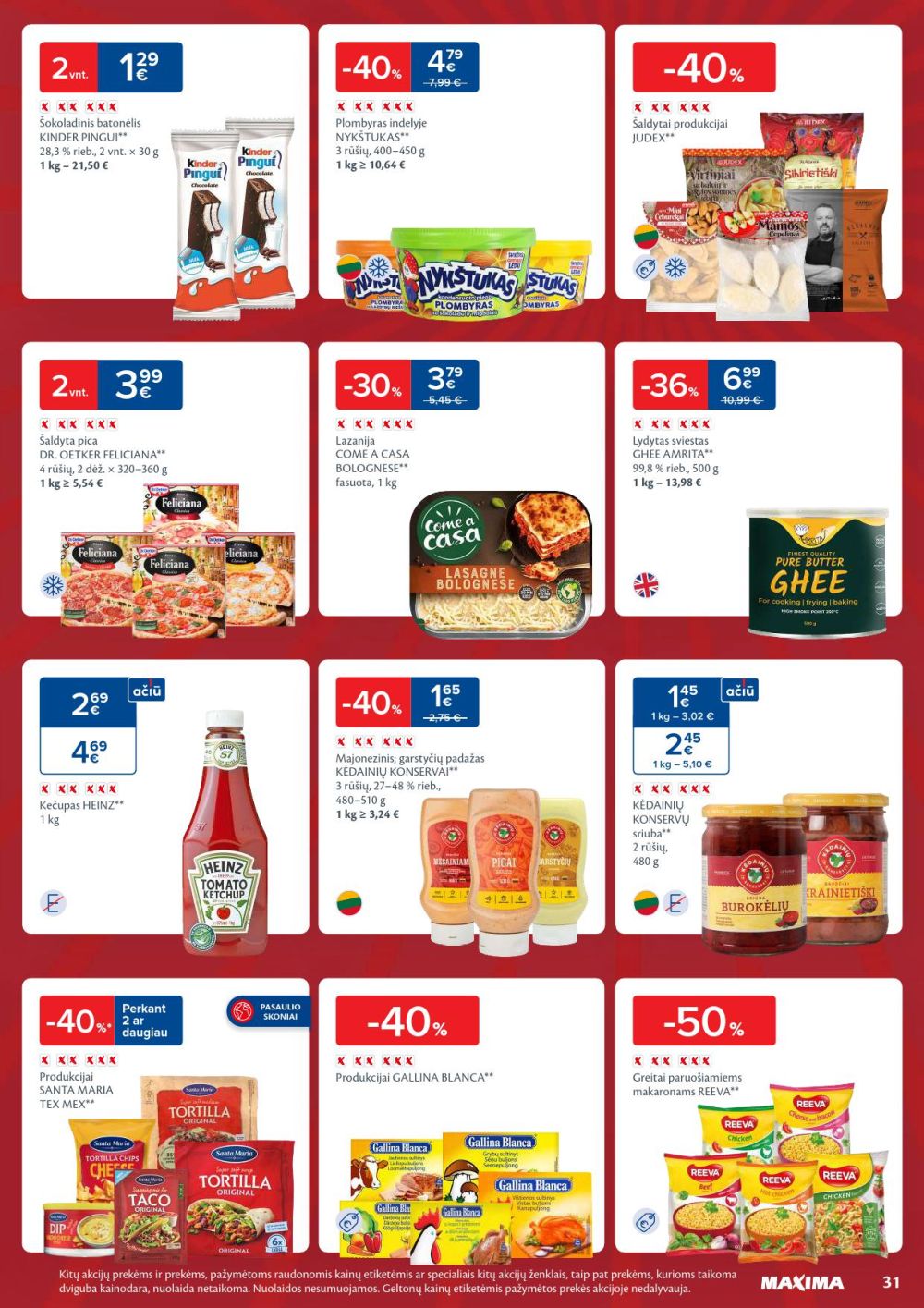 MAXIMA - Kaininis leidinys Nr.45 (2025 11 04 - 2025 11 10) | 31