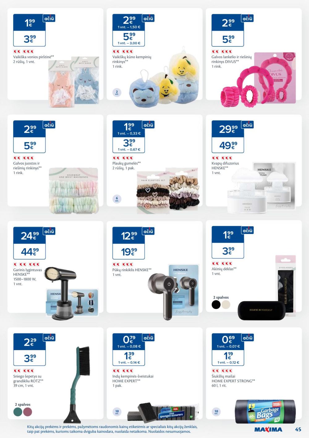 MAXIMA - Kaininis leidinys Nr.45 (2025 11 04 - 2025 11 10) | 45