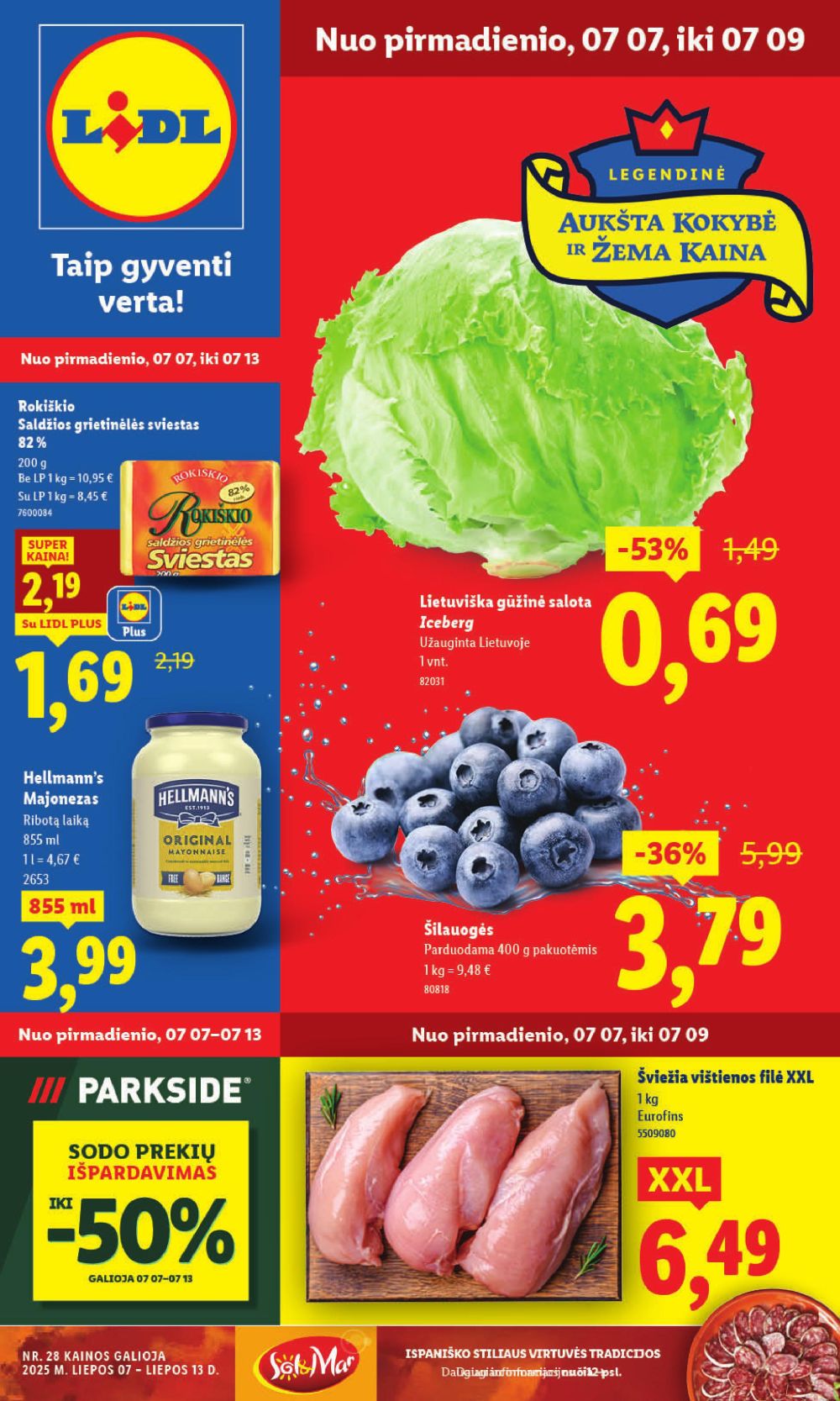 LIDL - Maisto prekių pasiūlymai (2025 07 07 - 2025 07 13) | 1