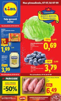 LIDL - Maisto prekių pasiūlymai (2025 07 07 - 2025 07 13)