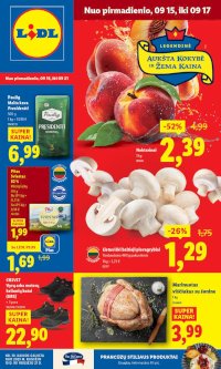 LIDL - Maisto prekių pasiūlymai (2025 09 15 - 2025 09 21)