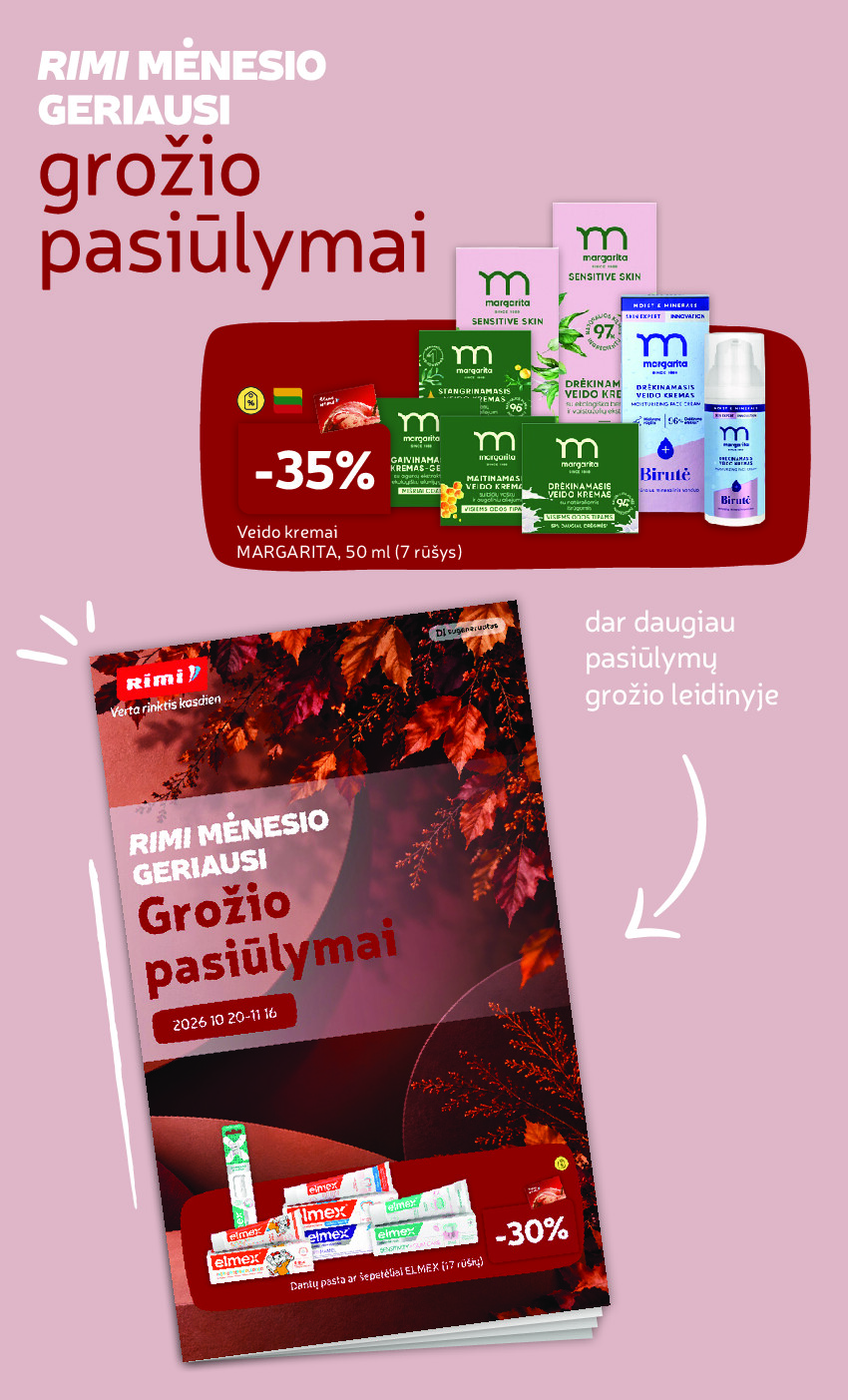 RIMI - Savaitinis akcijų leidinys Nr. 43 (2026-10-20 - 2026-10-26) | 34