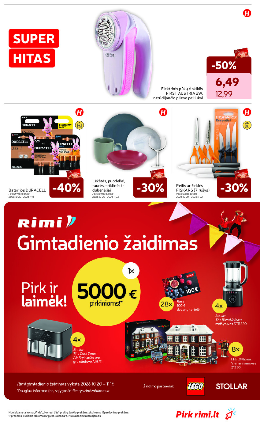 RIMI - Savaitinis akcijų leidinys Nr. 43 (2026-10-20 - 2026-10-26) | 39