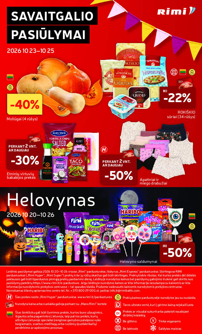 RIMI - Savaitinis akcijų leidinys Nr. 43 (2026-10-20 - 2026-10-26) | 41