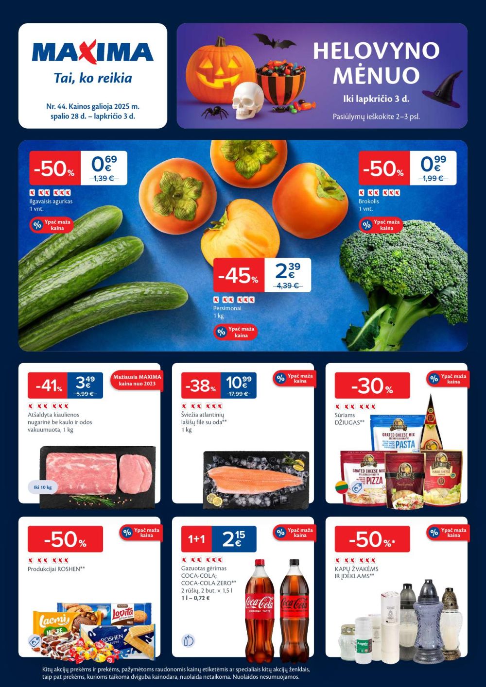 MAXIMA - Kaininis leidinys Nr.44 (2025 10 28 - 2025 11 03) | 1