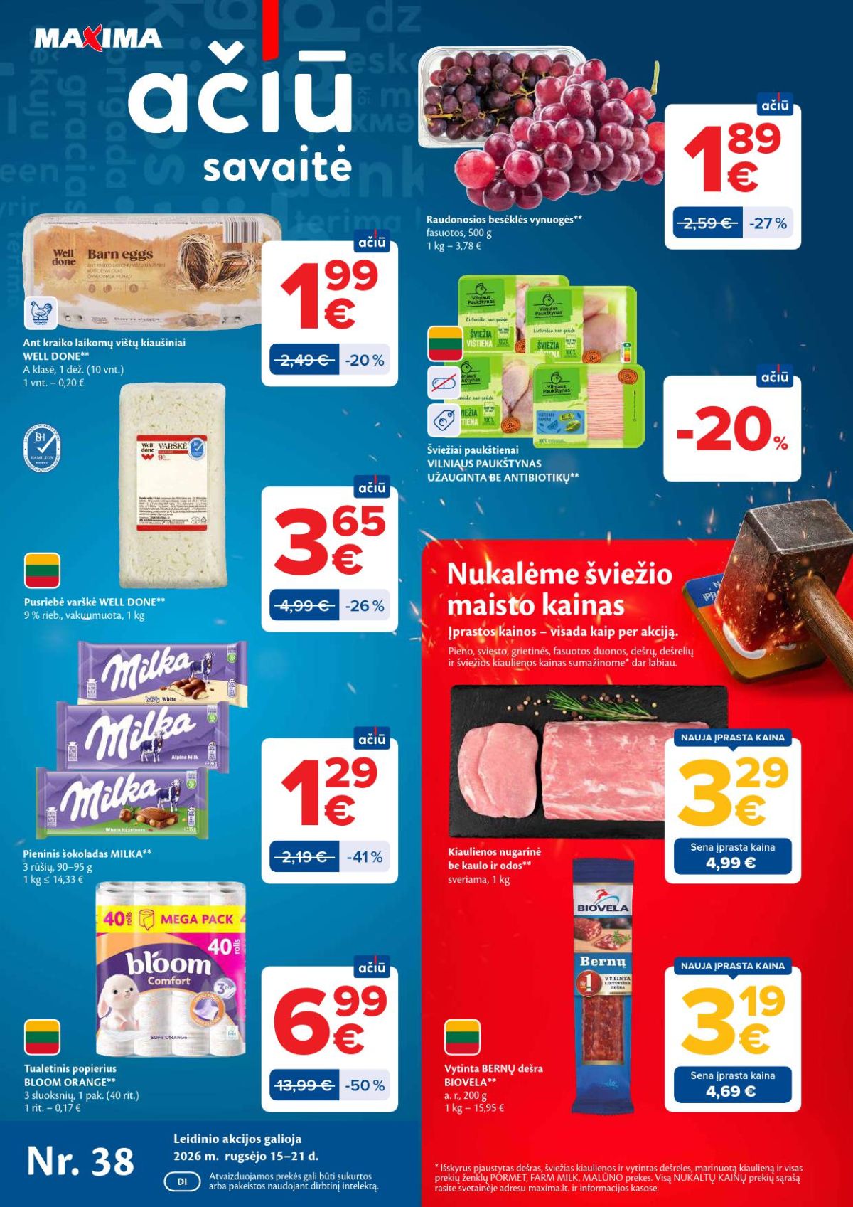 MAXIMA - Kaininis leidinys Nr.38 (2026 09 15 - 2026 09 21) | 1