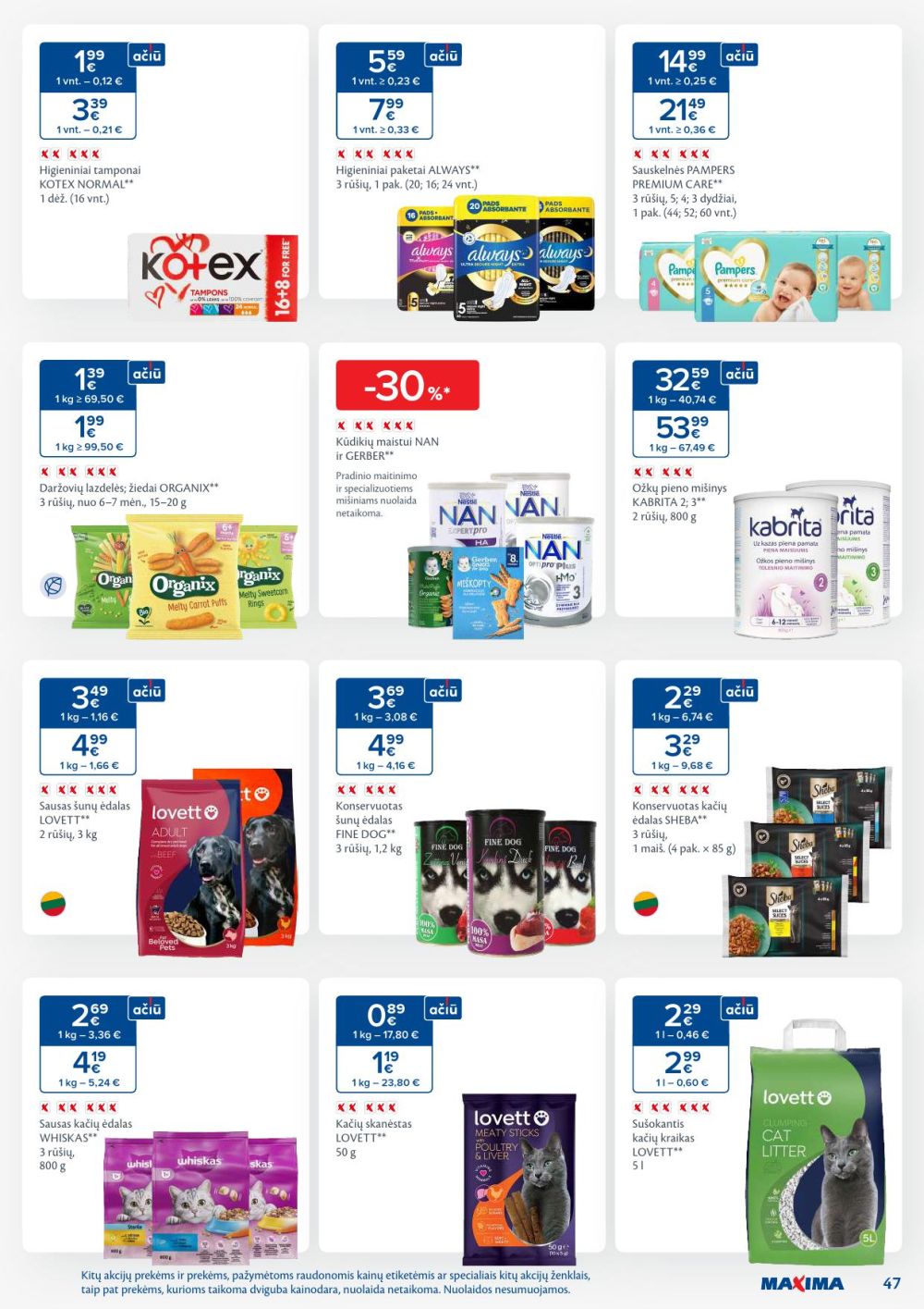 MAXIMA - Kaininis leidinys Nr.46 (2025 11 11 - 2025 11 17) | 47