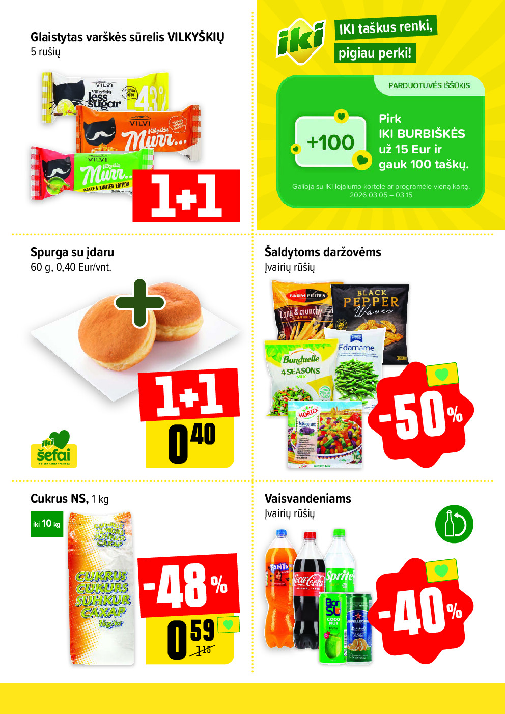Specialūs pasiūlymai IKI Burbiškių parduotuvės klientams (2026-03-05 - 2026-03-08) | 3