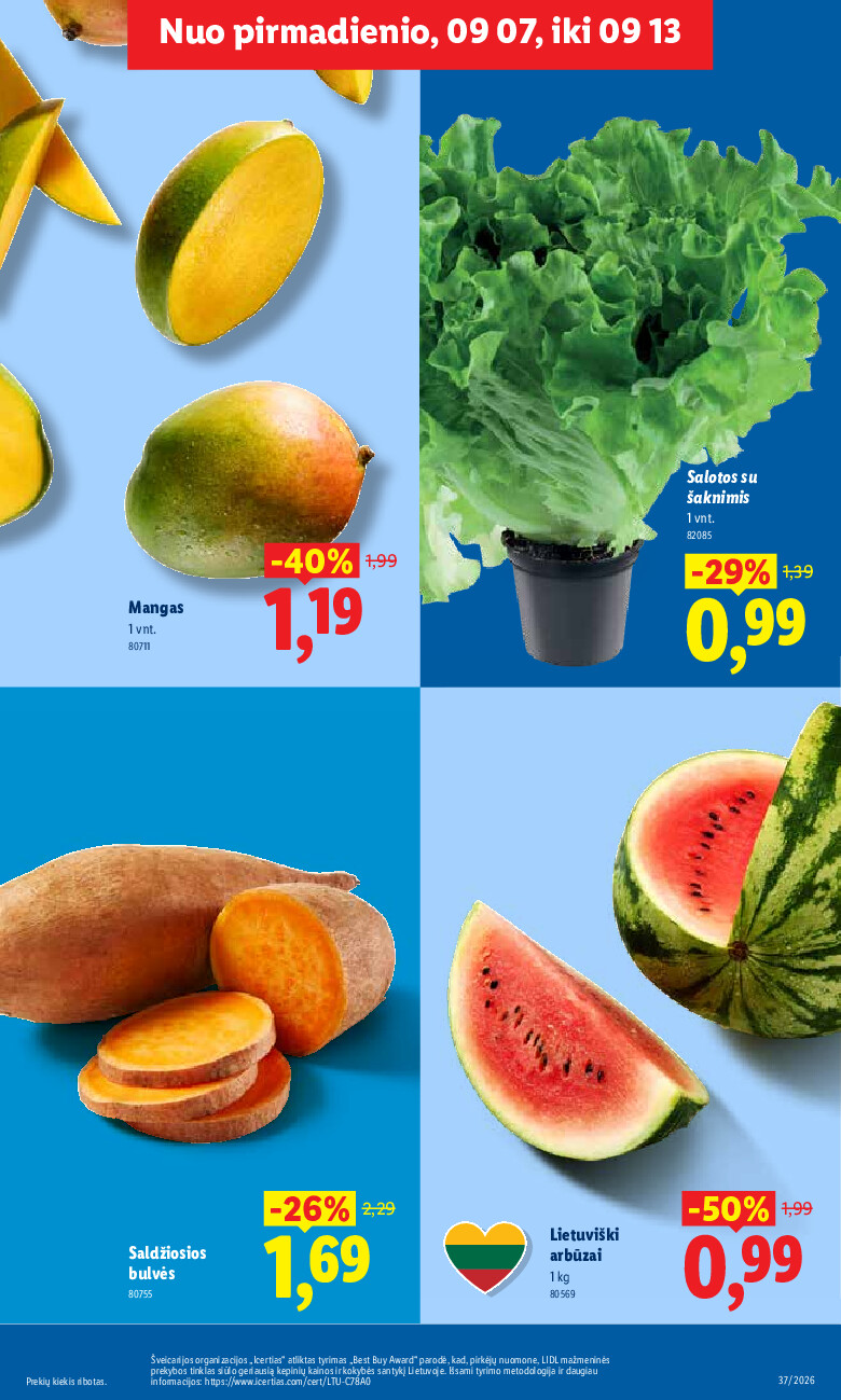 MAISTO PREKIŲ PASIŪLYMAI (2026-09-07 - 2026-09-13) | 3