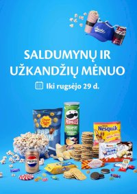 MAXIMA - Saldumynų ir užkandžių mėnuo (2025 08 26 - 2025 09 29)