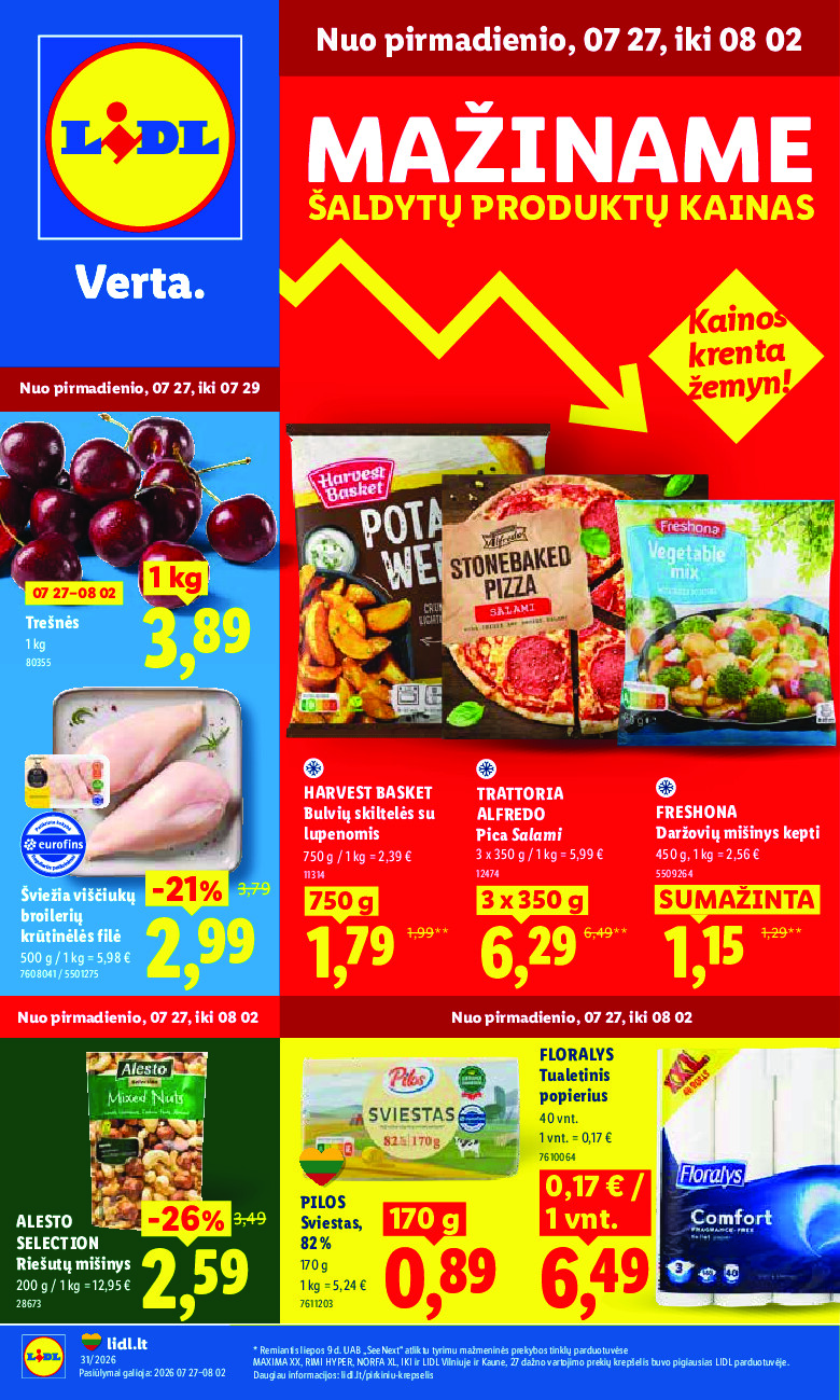 MAISTO PREKIŲ PASIŪLYMAI (2026-07-27 - 2026-08-02) | 1