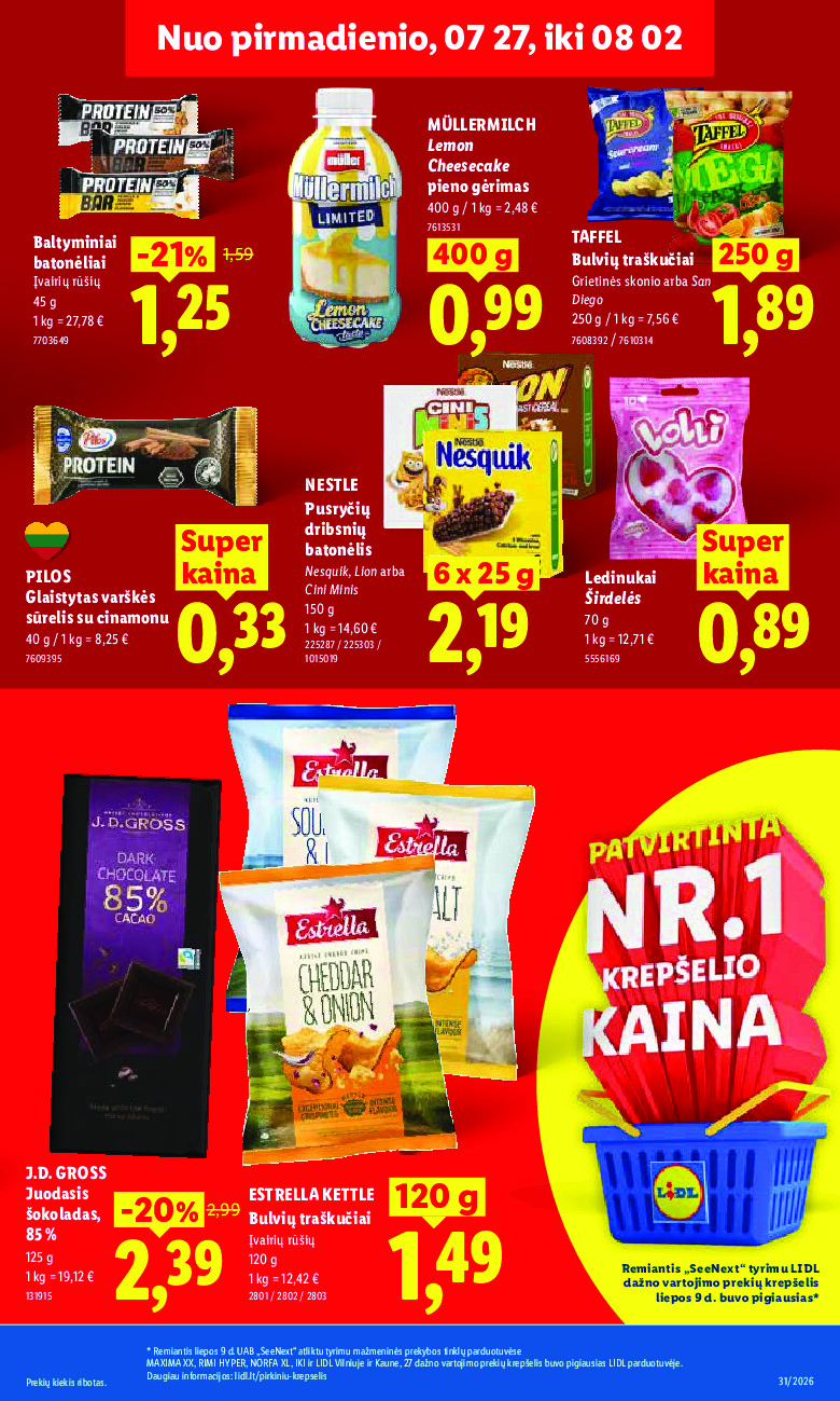 MAISTO PREKIŲ PASIŪLYMAI (2026-07-27 - 2026-08-02) | 23