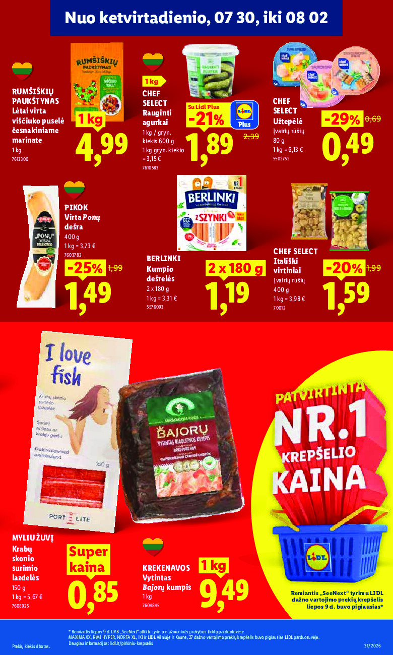 MAISTO PREKIŲ PASIŪLYMAI (2026-07-27 - 2026-08-02) | 35