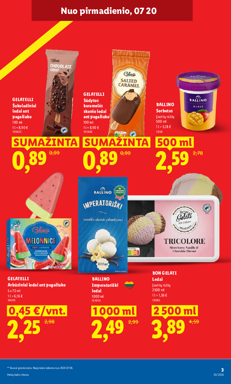 MAISTO PREKIŲ PASIŪLYMAI (2026-07-20 - 2026-07-26) | 3