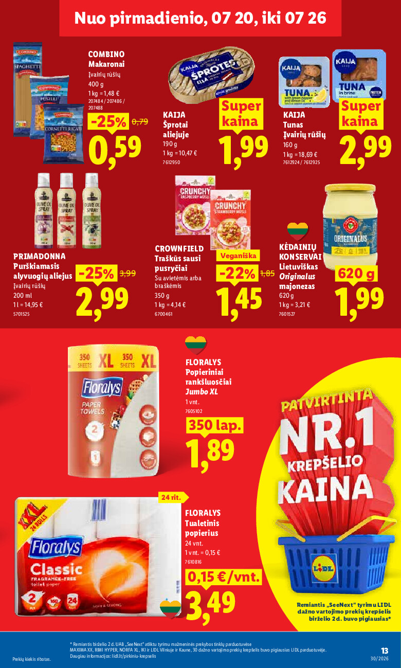 MAISTO PREKIŲ PASIŪLYMAI (2026-07-20 - 2026-07-26) | 21