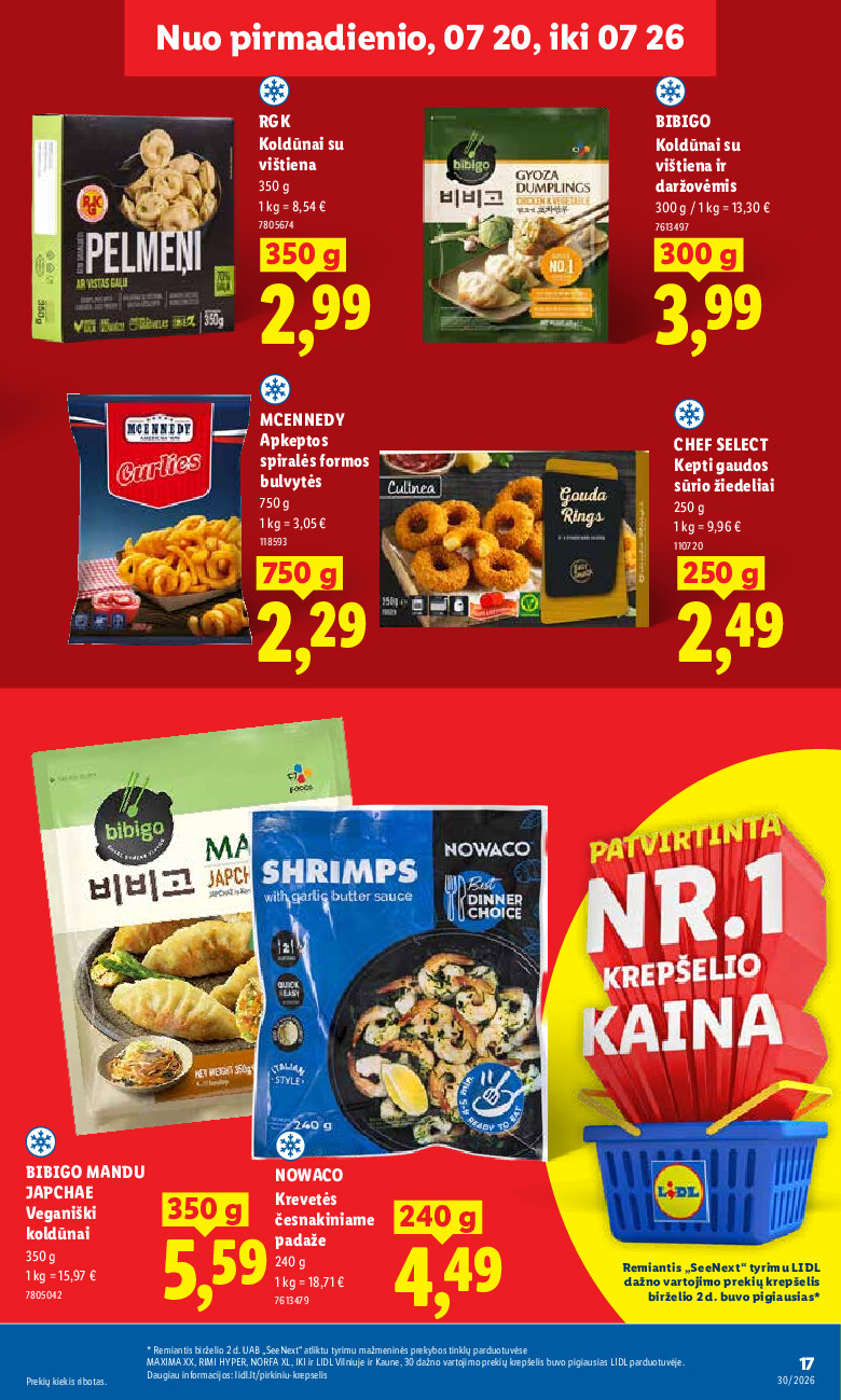 MAISTO PREKIŲ PASIŪLYMAI (2026-07-20 - 2026-07-26) | 25
