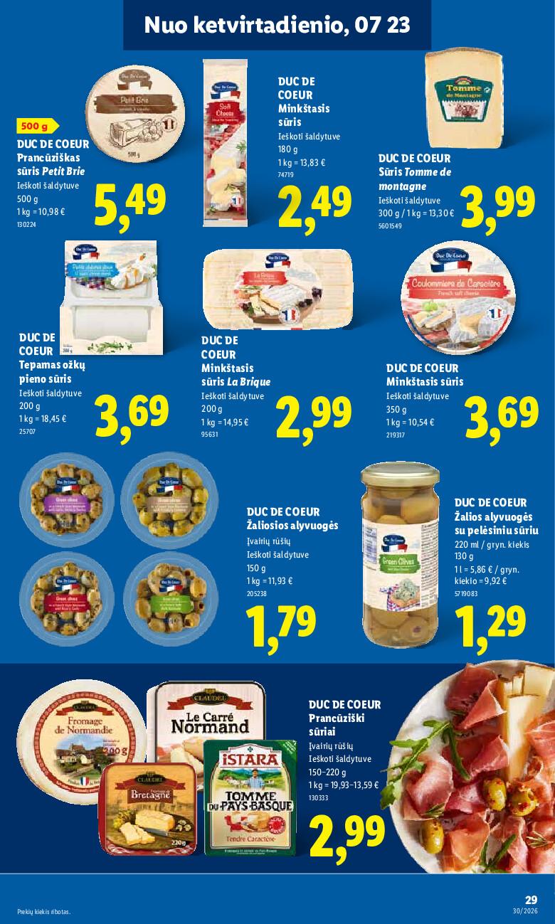 MAISTO PREKIŲ PASIŪLYMAI (2026-07-20 - 2026-07-26) | 35