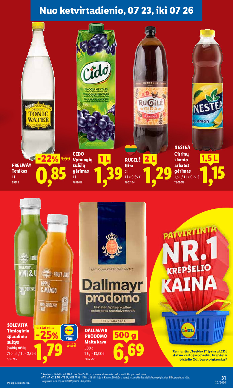 MAISTO PREKIŲ PASIŪLYMAI (2026-07-20 - 2026-07-26) | 37