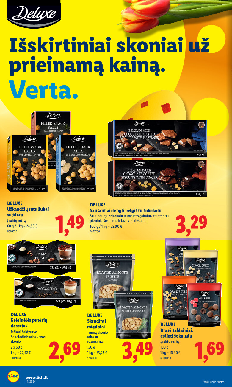 MAISTO PREKIŲ PASIŪLYMAI (2026-03-30 - 2026-04-05) | 12