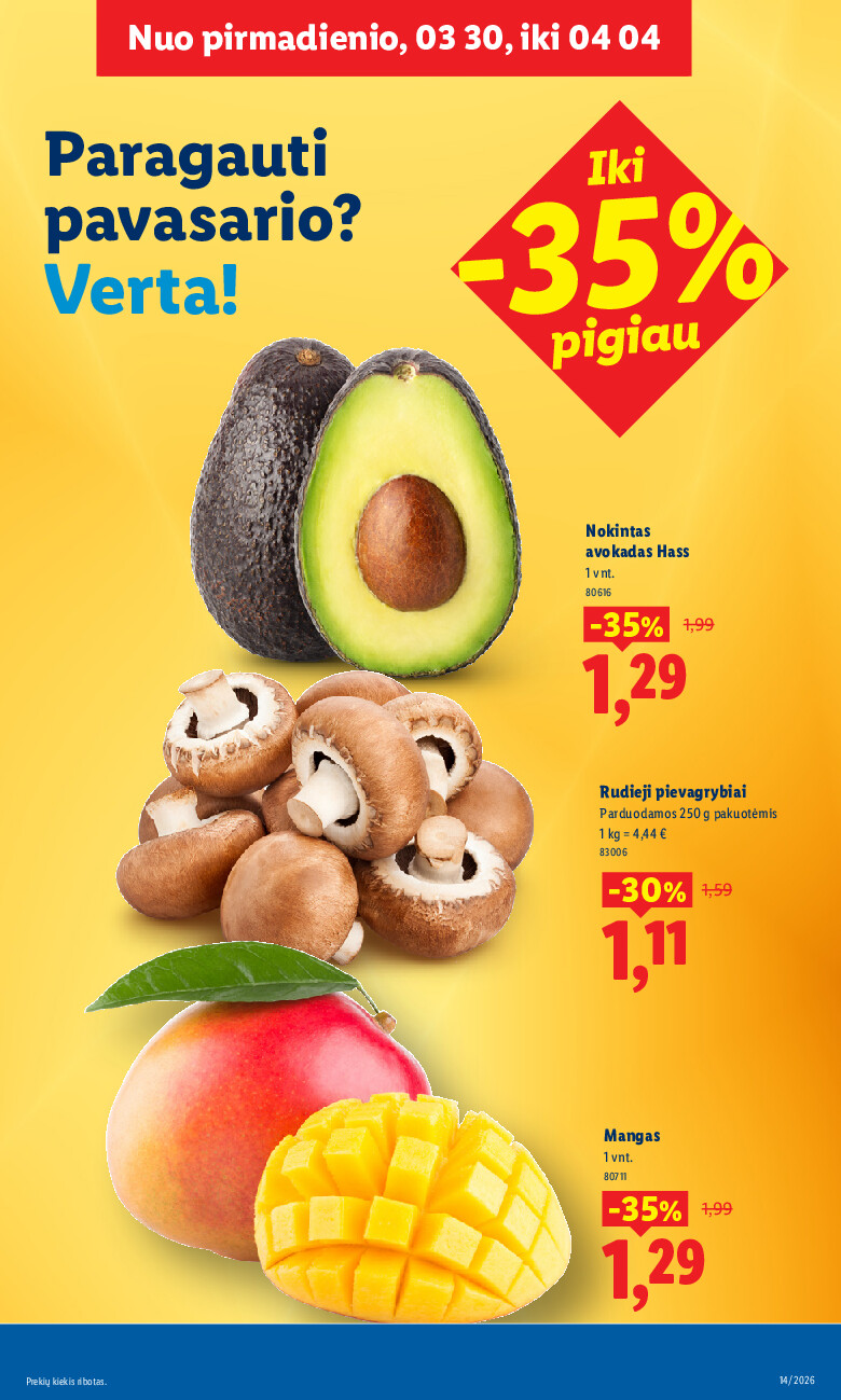 MAISTO PREKIŲ PASIŪLYMAI (2026-03-30 - 2026-04-05) | 5