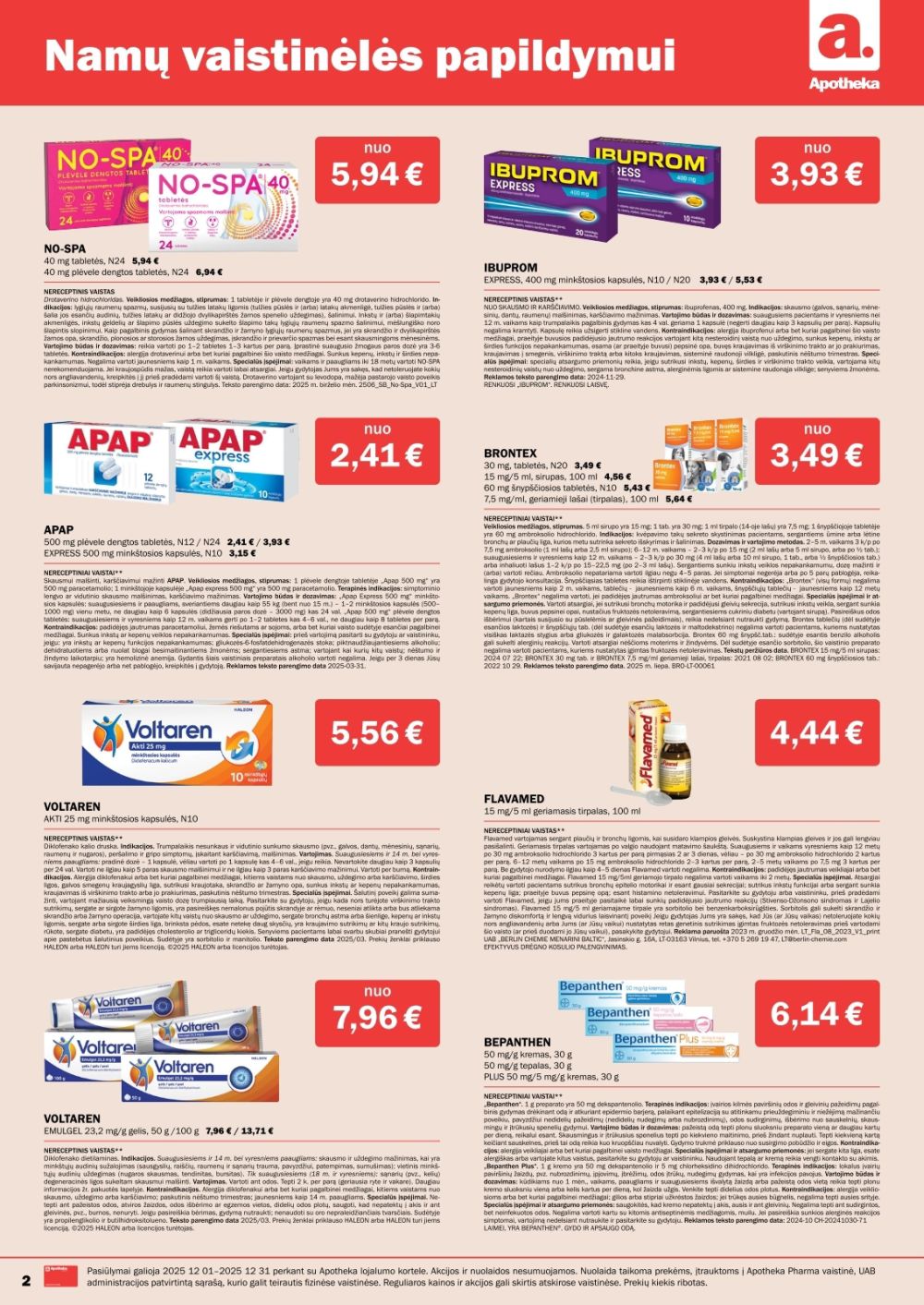 APOTHEKA (2025 12 01 - 2025 12 31) | 2