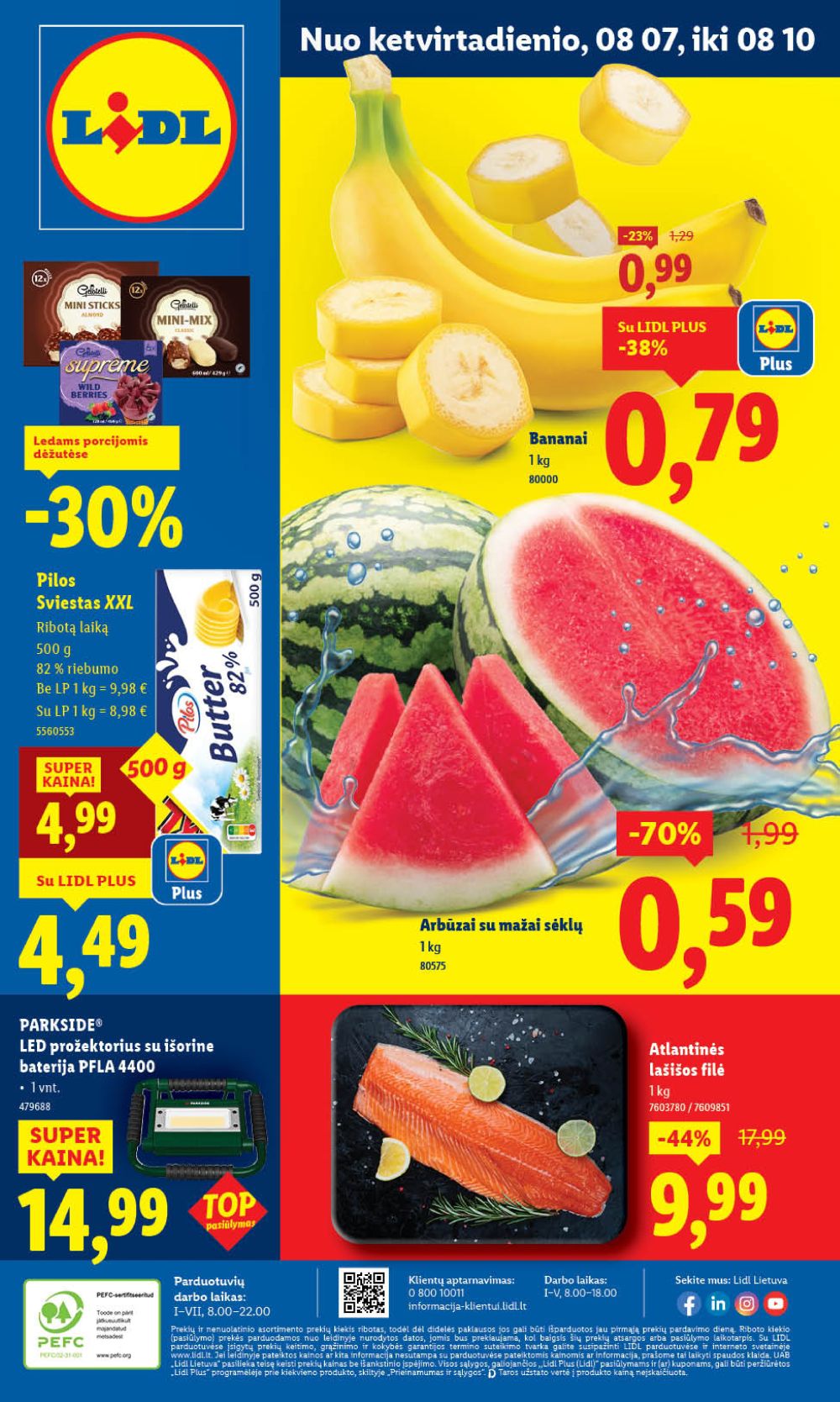 LIDL - Maisto prekių pasiūlymai (2025 08 07 - 2025 08 10) | 1