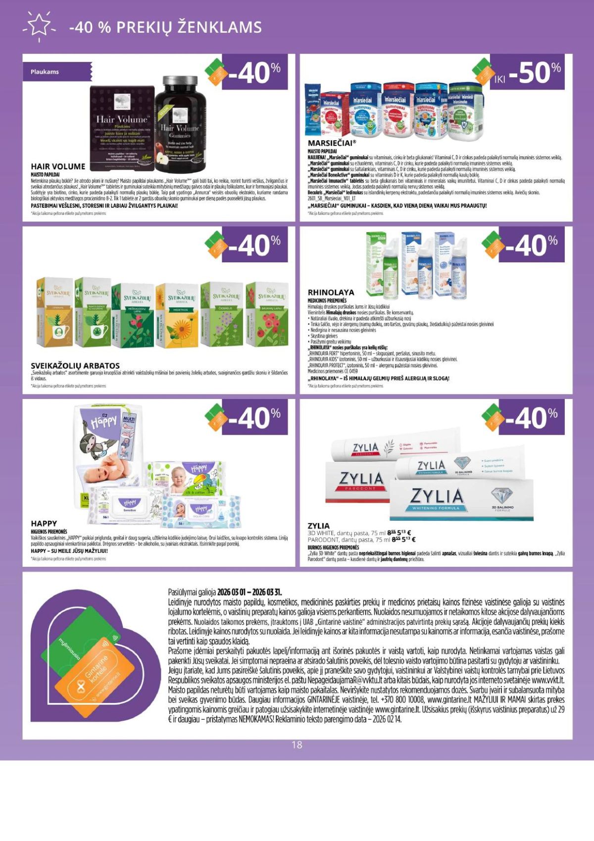 GINTARINĖ VAISTINĖ (2026 03 01 - 2026 03 31) | 18