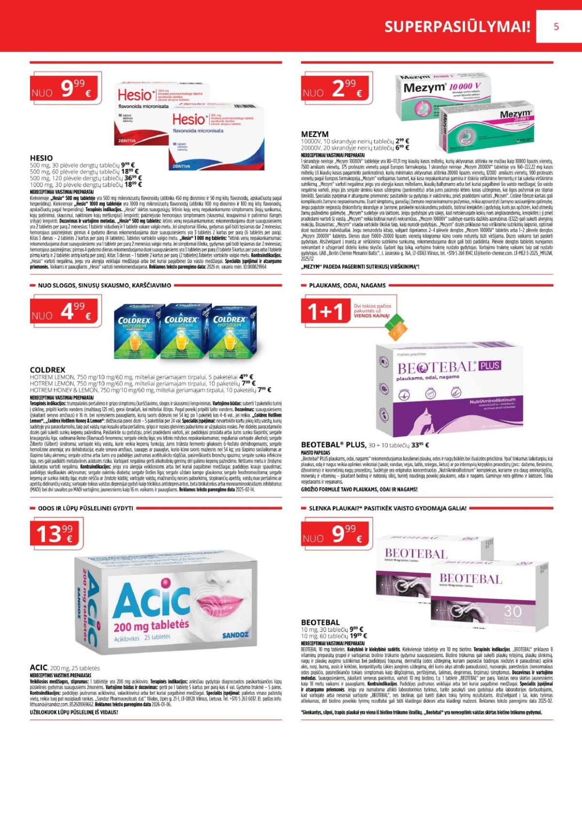 GINTARINĖ VAISTINĖ (2026 03 01 - 2026 03 31) | 5