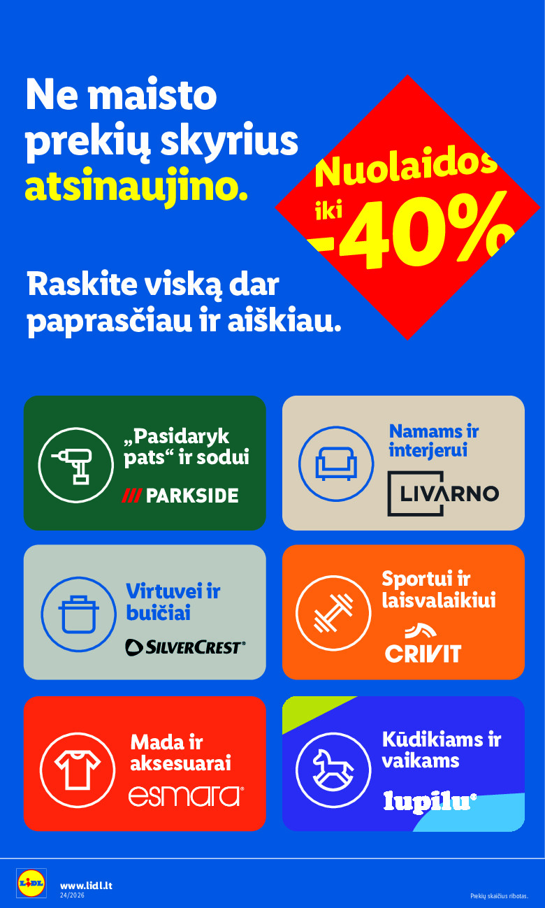 NE MAISTO PREKIŲ PASIŪLYMAI (2026-06-08 - 2026-06-14) | 2