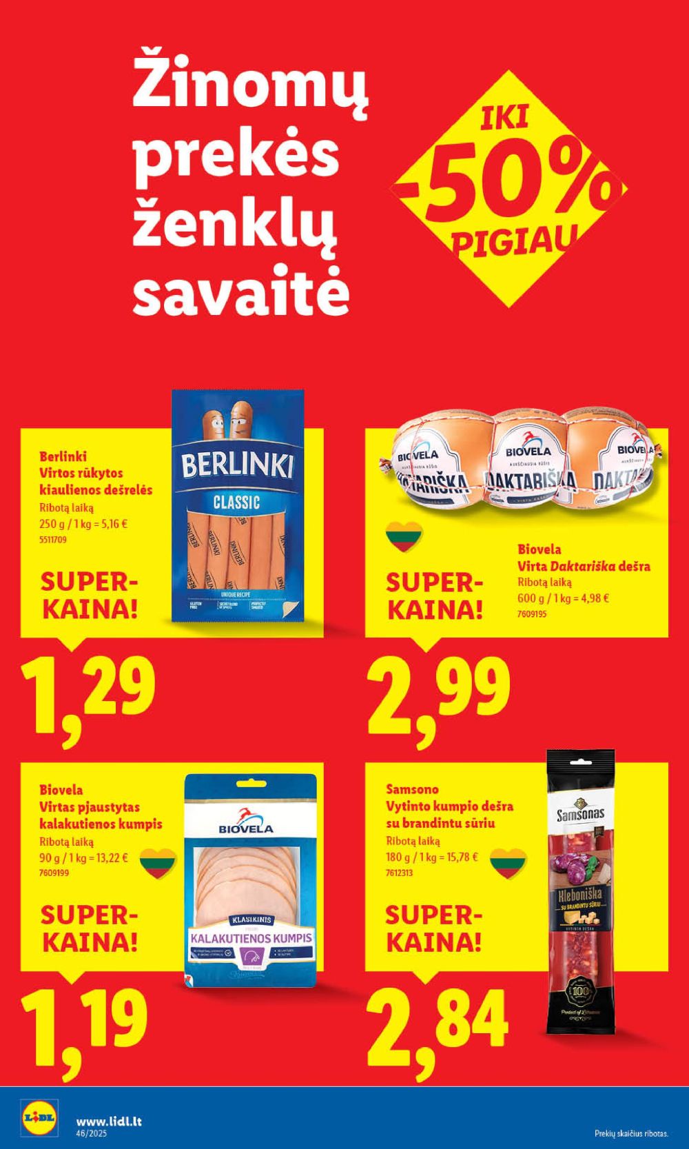 LIDL - Maisto prekių pasiūlymai (2025 11 10 - 2025 11 16) | 18
