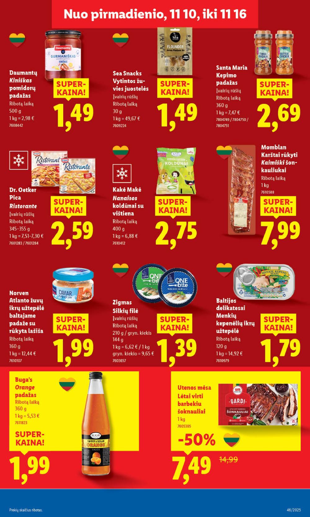 LIDL - Maisto prekių pasiūlymai (2025 11 10 - 2025 11 16) | 19