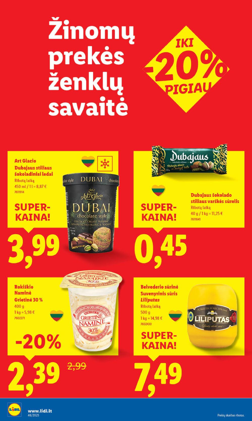 LIDL - Maisto prekių pasiūlymai (2025 11 10 - 2025 11 16) | 20