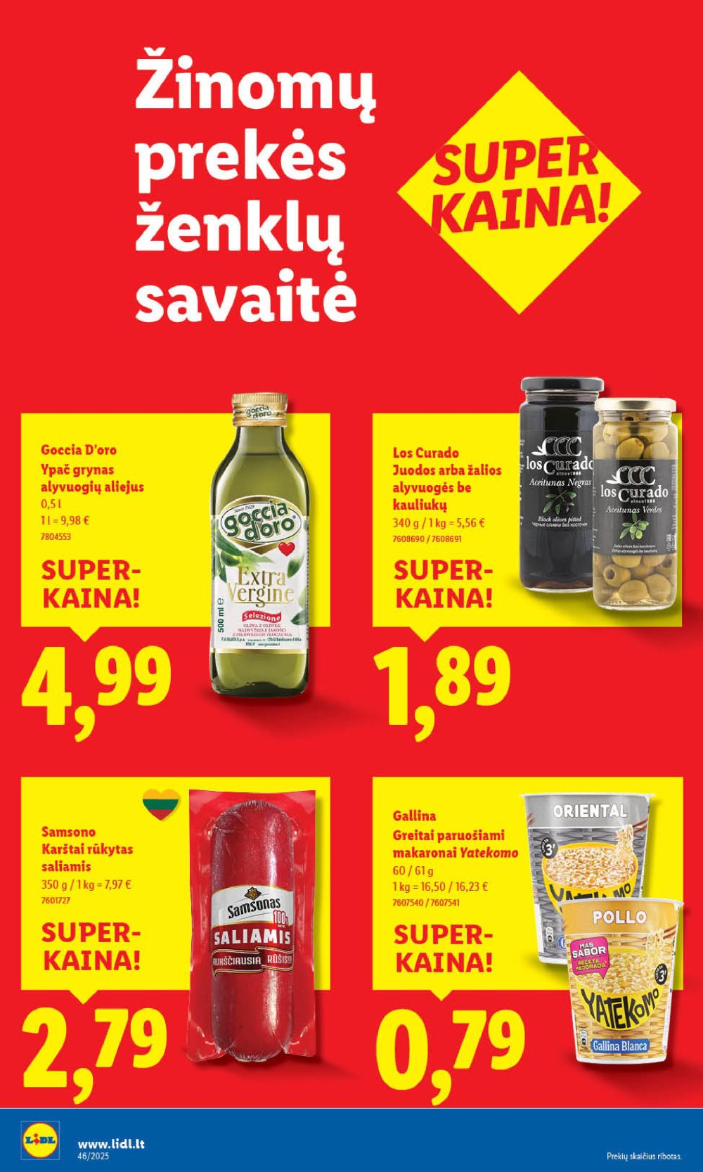LIDL - Maisto prekių pasiūlymai (2025 11 10 - 2025 11 16) | 22