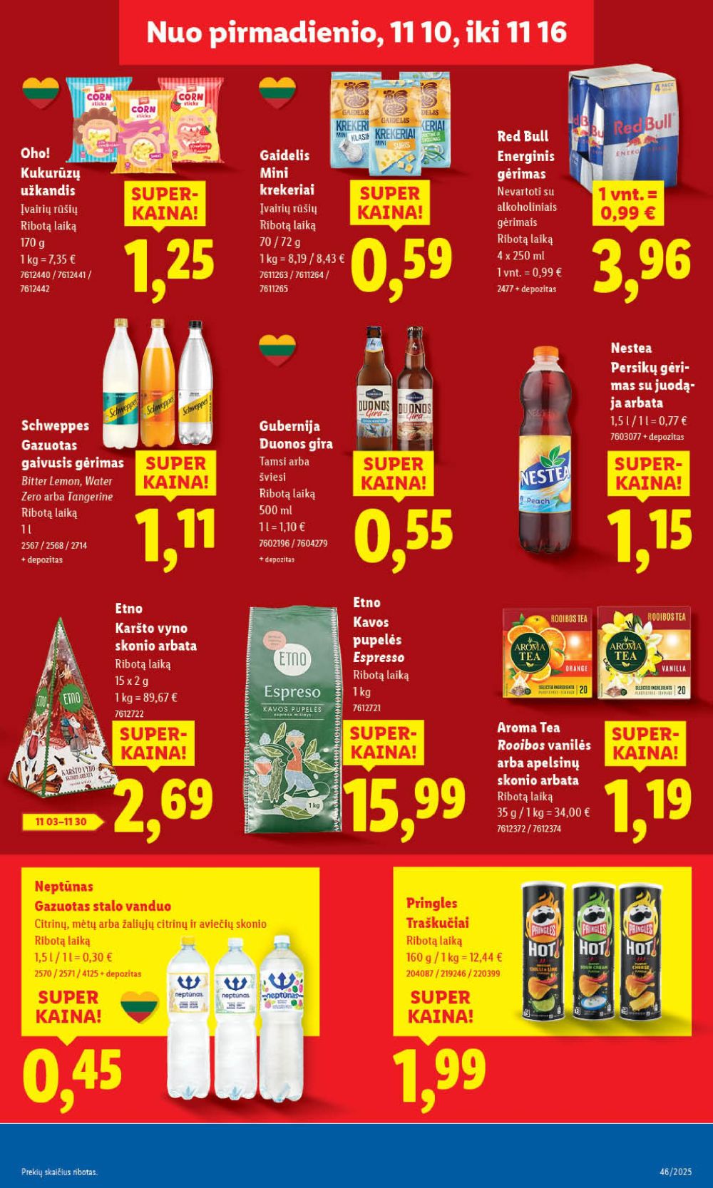 LIDL - Maisto prekių pasiūlymai (2025 11 10 - 2025 11 16) | 25